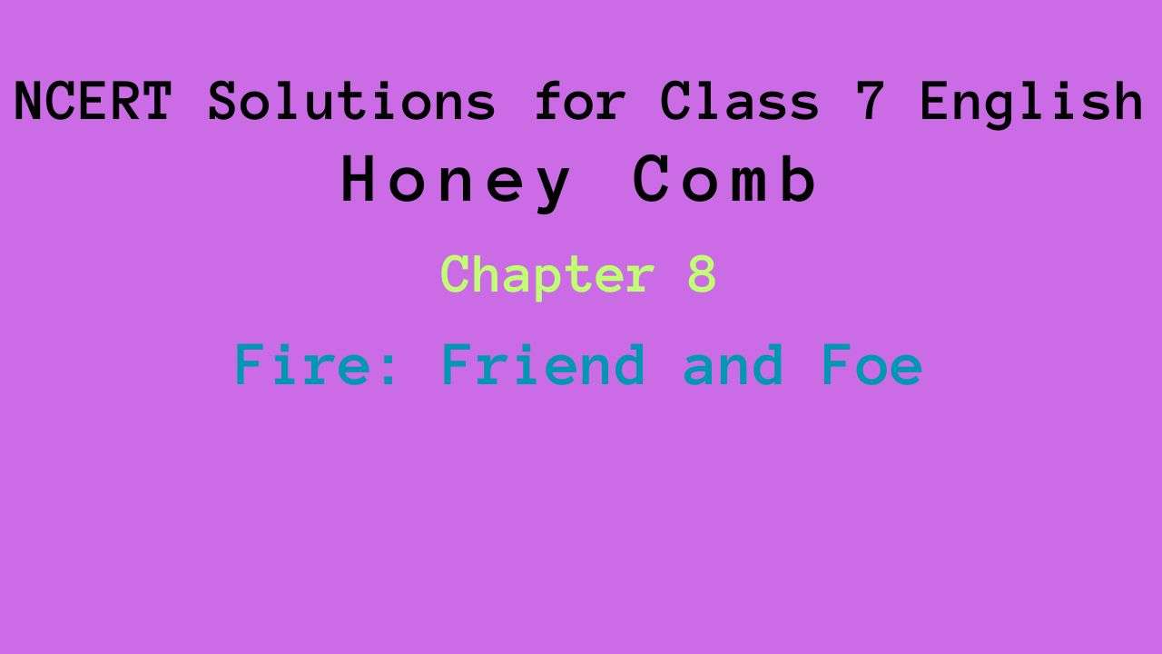 Class 7th English Chapter 8 Question Answer 87knowledge