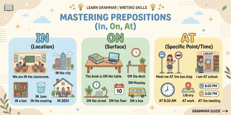 Preposition Example Sentences
